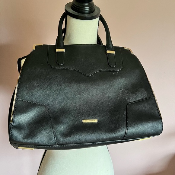 REBECCA MINKOFF Handbag Black Amorous Satchel - Picture 2 of 14